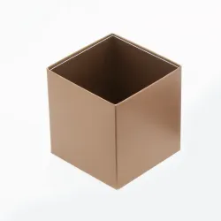 Cube/Truffle Box Folding Base; Copper